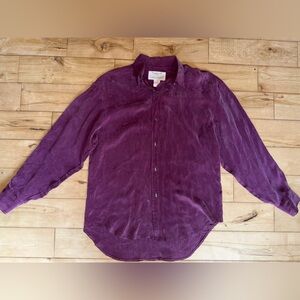 Women's Purple Button Down Shirt